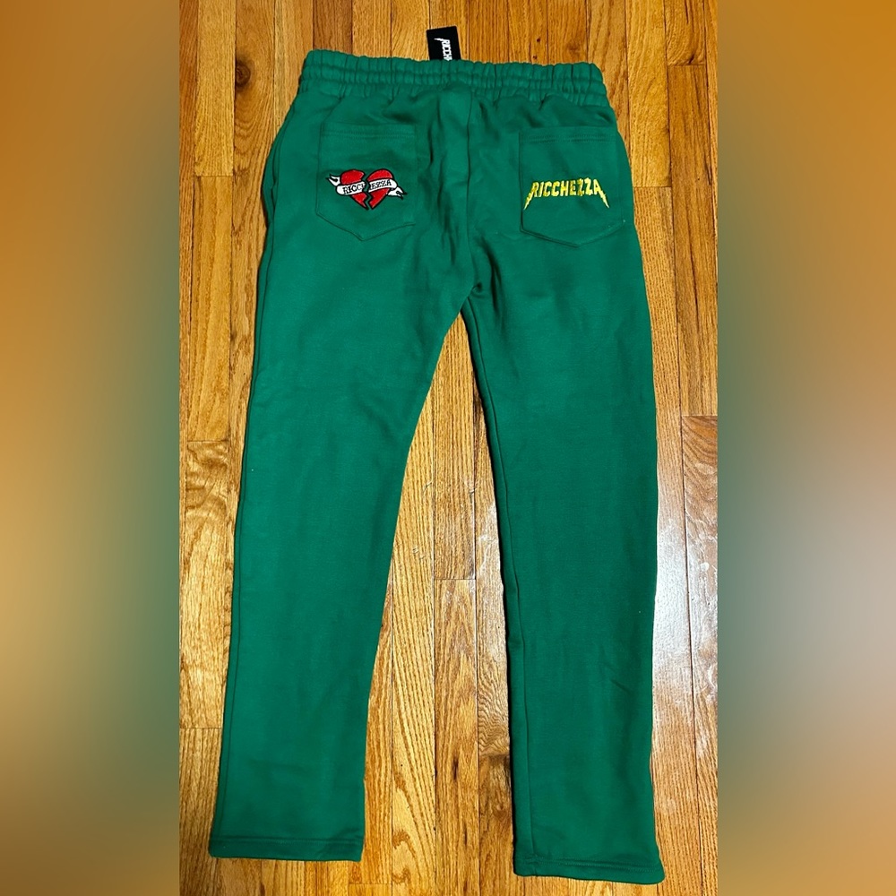 Ricchezza Sweatpants brand new with tags 3XL Green